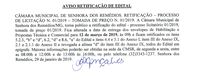 Aviso da 2ª Retificação ao Edital Nº 001.2019 - Tomada de Preços Nº 001.2019