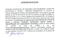 Aviso de Licitação Nº 003.2019- Pregão Presencial Nº 002.2019- Contratação de empresa para fornecimento de circuito de acesso à internet, instalação, manutenção, suporte técnico e disponibilização dos equipamentos necessários.